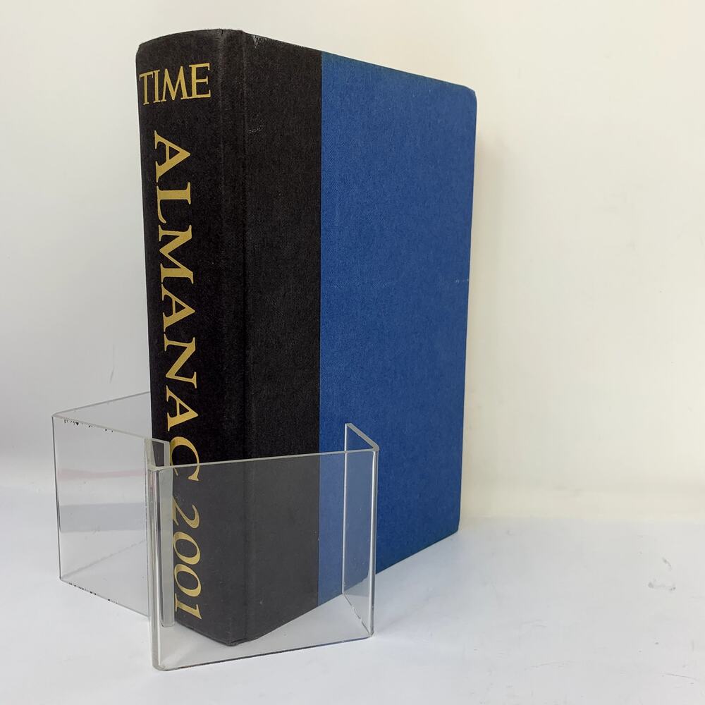Time Almanac 2001 Time Magazine and Information 2000 Hardcover Book Vintage VTG
